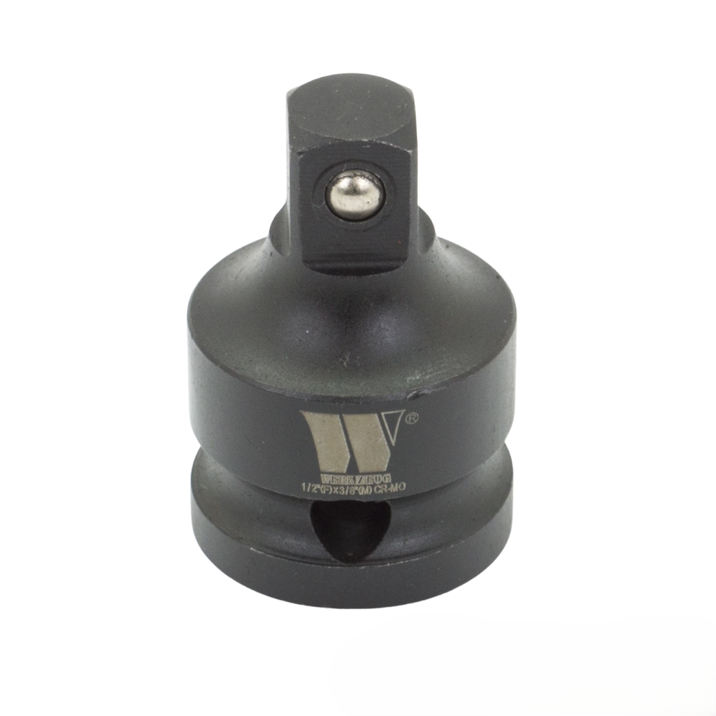 Welzh Werkzeug Impact Wrench Adaptor, 1/2”dr int. – 3/8”dr’ ext