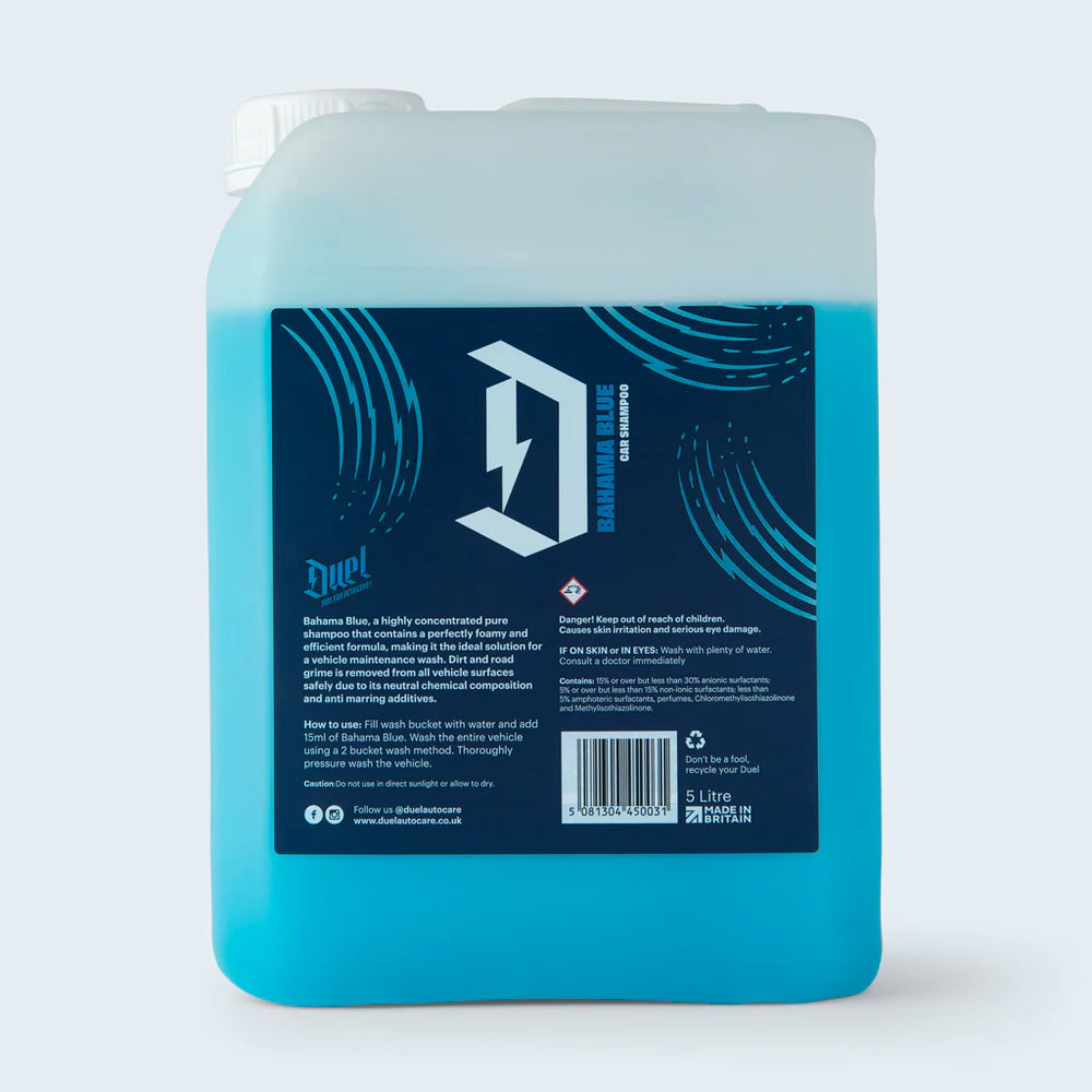 Duel Auto Care Bahama Blue - High Concentrated Shampoo- 5 Litre