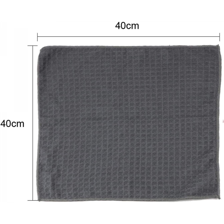 Detailers United Professional Grade Lint Free Waffle Glass Detailing Cloth : 40 x 40 cm