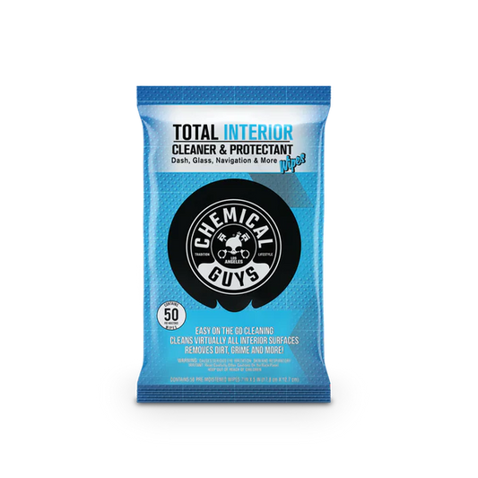 Chemical Guys Total Interior Cleaner & Protectant Wipes (50 Wipes)