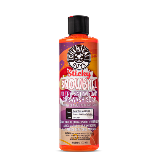 Chemical Guys Sticky Snowball Ultra Snow Foam Car Wash (16OZ)