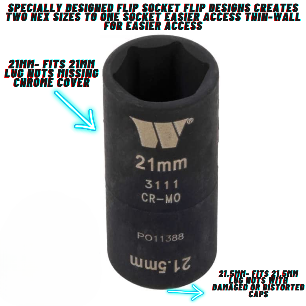 Welzh Werkzeug Impact Flip Socket 21 X 21.5MM