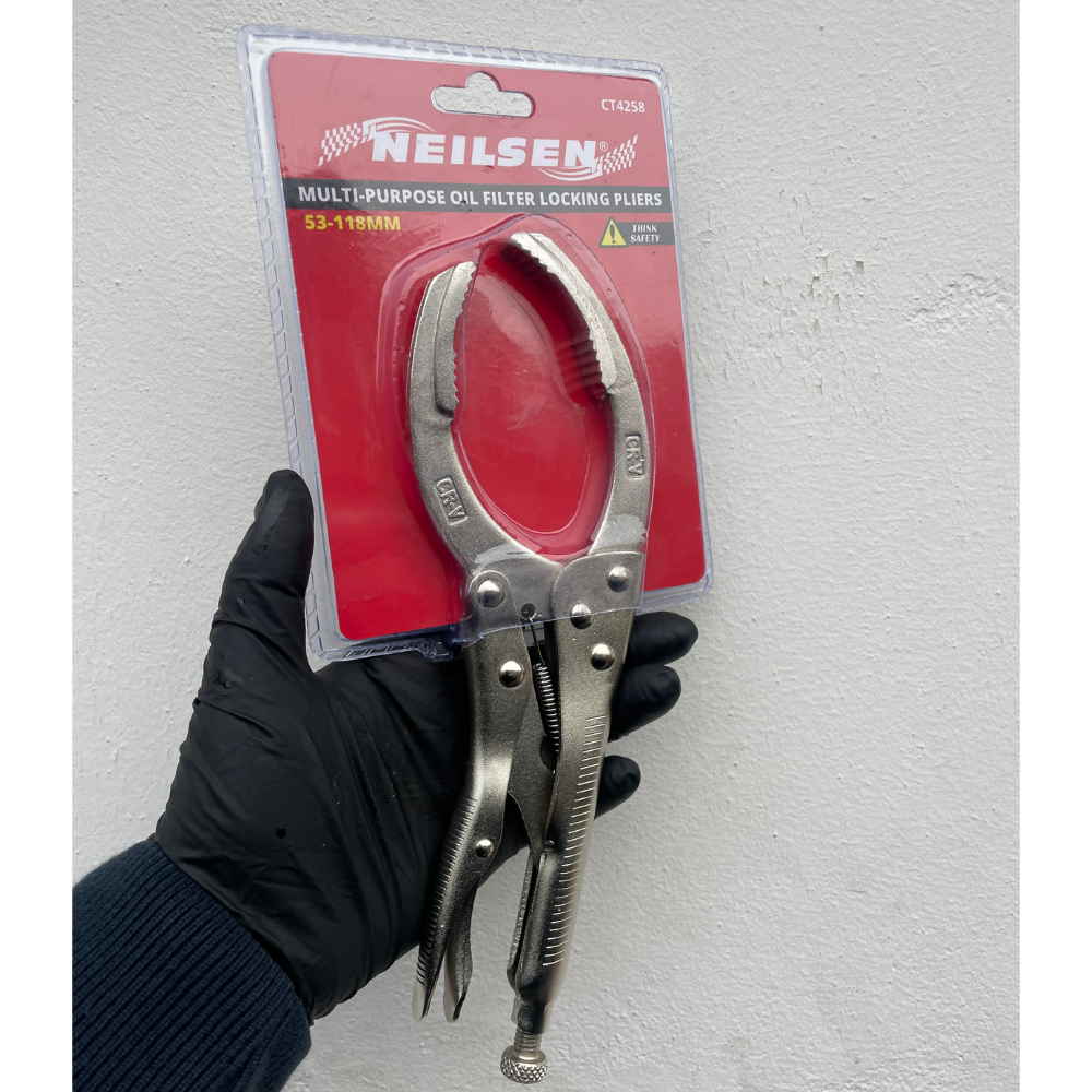 Welzh Werkzeug Neilsen Multi Purpose Oil Filter Locking Pliers 53-118mm