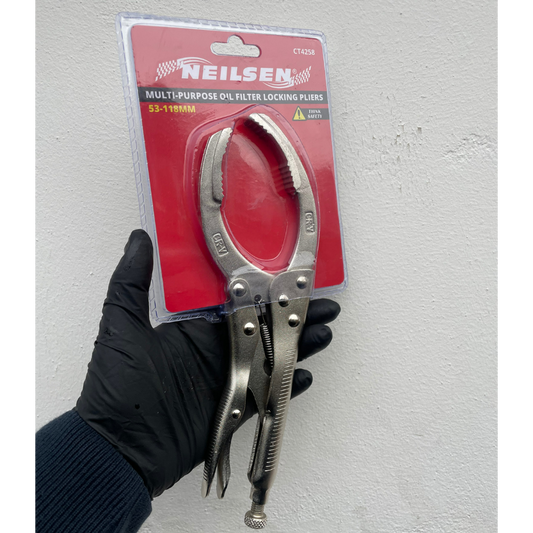 Welzh Werkzeug Neilsen Multi Purpose Oil Filter Locking Pliers 53-118mm