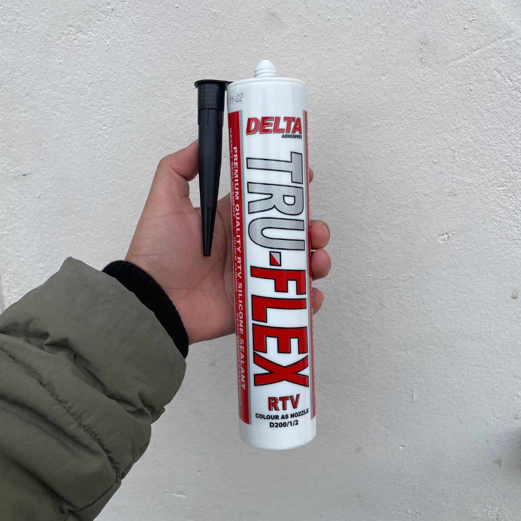 Delta Adhesives Tru-Flex Premium Quality Black RTV Silicone Engineering Sealant