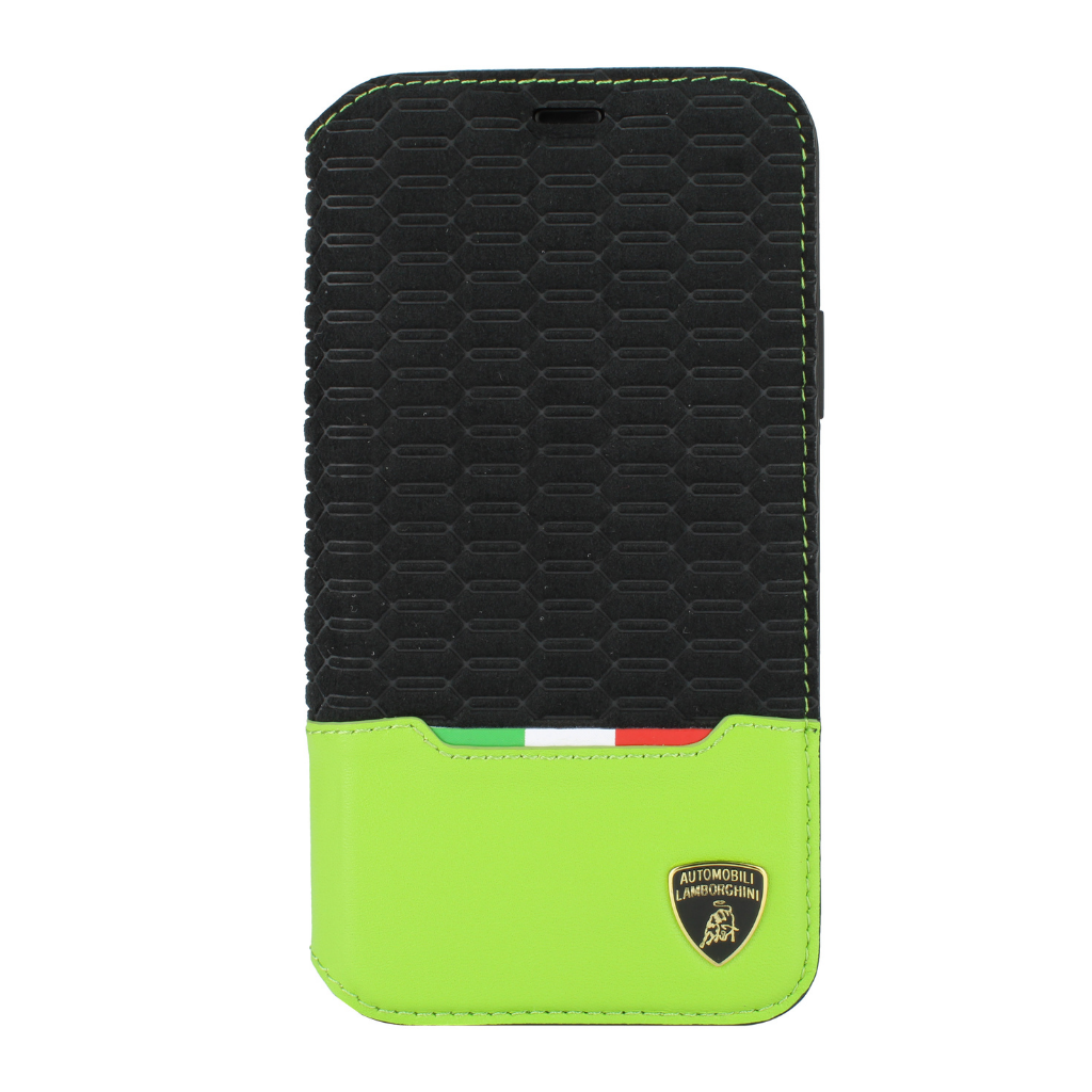 Lamborghini Genuine iPhone 11 Alcantara, Leather Case